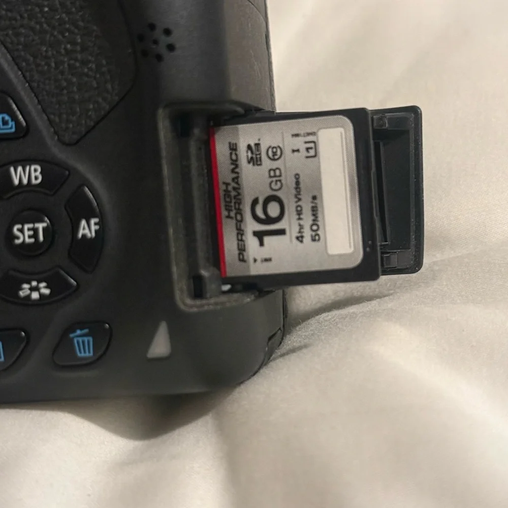 Canon Black DSLR Camera with Bag and Lenses